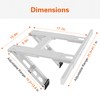 LuckIn No Drill Window AC Support Bracket, Fits Single &
