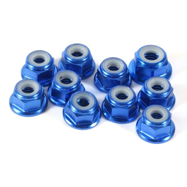 Hex Self Lock Nuts, 10 PCS, M4 Nut CNC Aluminum