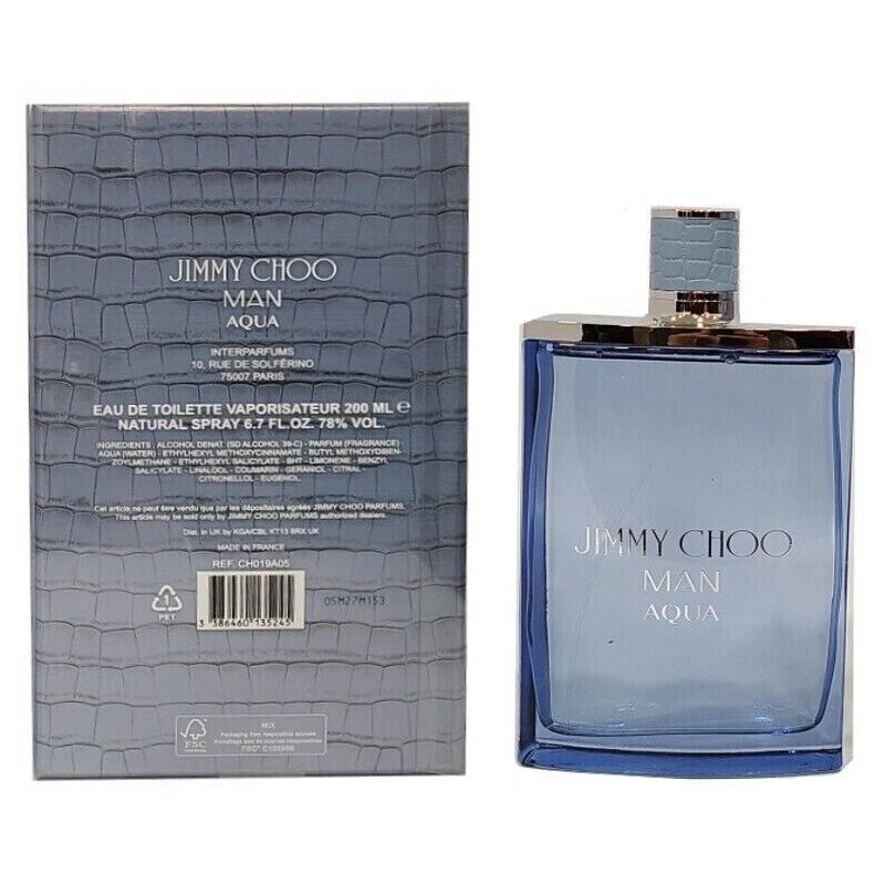 Jimmy Choo Man Aqua for Men 6.7 oz 200 ml