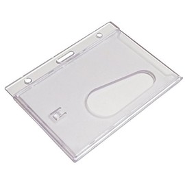 Customcard ltd Clear Enclosed ID Card Badge Holder Pack of 1,F2-VH39-SB5A