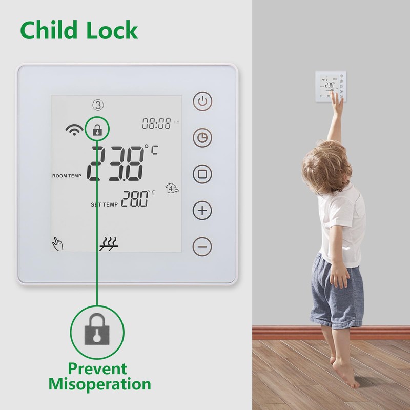 Wengart 24 V WiFi Heating Room Thermostat 7 Days Programmable