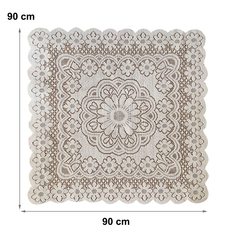 Formemory Lace Tablecloth Floral Pattern Wedding Party Scandinavian Style Embroidery