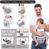 Baby Hip Carrier with Foldable Seat 180゜ Up-Down for Infant,Adjustable