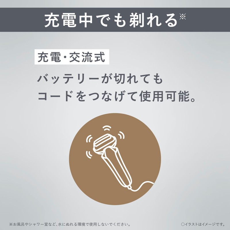 Panasonic ES-LT4Q-R Men's Shaver, Lamb Dash, 3 Blades, Black, Shave