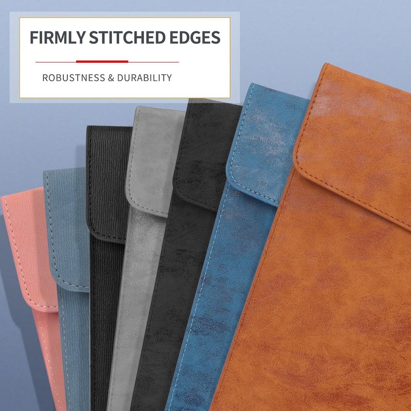 Toplive Document File Folder, Waterproof Thin PU Leather A4 Envelope