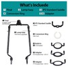 2pcs 7Inch Lamp Shade Harp Holder Adjustable Lamp Harp Kit