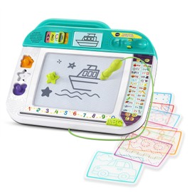 VTech Doodle and Draw Learning Center with Stencils and Stamps for Kids Ages 3 Years and up