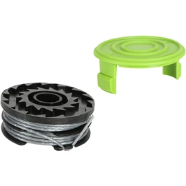 Greenworks Double Thread Spool 2mm Diameter 6m with Protective Cover for 40V Lawn Trimmers G40LT G40LTK2 G40LTK2x Series, 4+6e