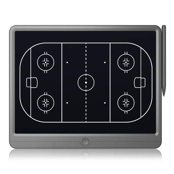 GIGART Tableau Tactique De Basketball/Football/Tennis/Hockey, LCD avec Stylo, Planche à Dessin EffaçAble, Cadeau Populaire pour Les LeçOns Tactiques Et L'EntraîNement Avant Le Jeu