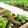 JAYEE 1/2 Inch Drip Irrigation Fittings to 1/2 Inch Male