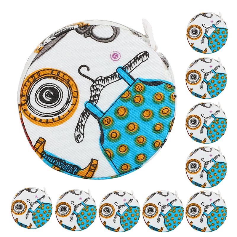 10pcs Tape Measure Portable Retractable Ruler Cloth Body Tape Measure