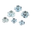 80Pcs T Nuts Carbon Steel Galvanized Layer Rust Resistant Sturdy