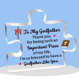 FMCC Godfather Gifts Godfather Birthday Gifts Acrylic Plaque Gifts for Godfather Father's Day Christmas Gifts