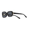 Coach HC8358U Universal Fit Sunglasses, Black/Dark Blue Solid, 54 mm