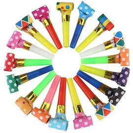 30 Pcs Colorful Party Blower Musical Blowouts Whistles Funny Party Noisemakers Party Horns Party Supplies, Noisemakers