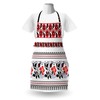 Lunarable Ukrainian Apron, Russian Rushnik Floral Arrangement Eastern European Folklore