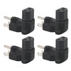 4pcs for NEMA 5‑15P to IEC320 C13 Converter 90 Degree