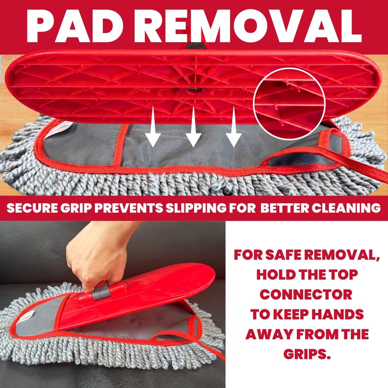 Dust Mop for Floor Cleaning for Hardwood, Laminate, Tile &