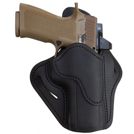 1791 GUNLEATHER P320 Optic Ready Holster - OWB CCW G43 Holster - Right Handed Leather Gun Holster for Belts - SP2022, P227, H&K VP40, P30L (BH2.4-OR)