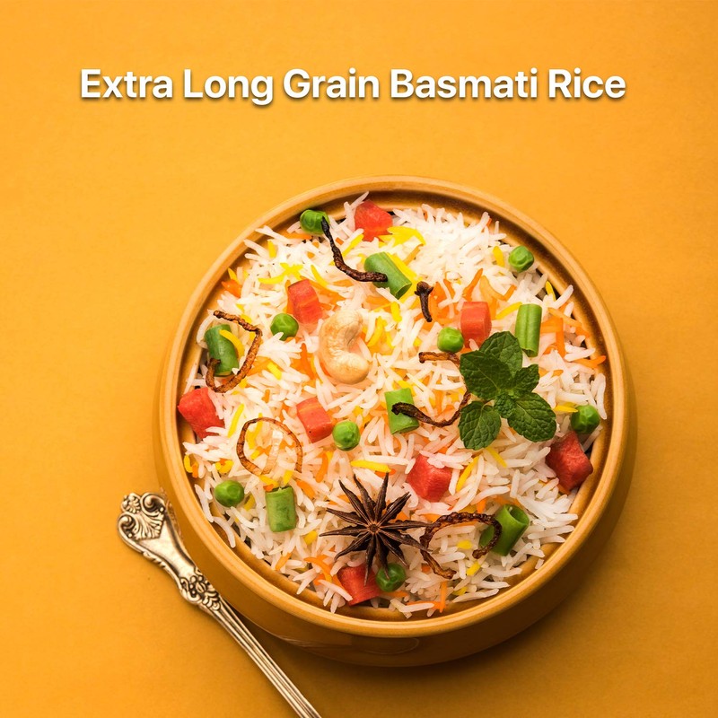 Himalayan Chef 5569 White Basmati Rice, (Pack of 2), 2