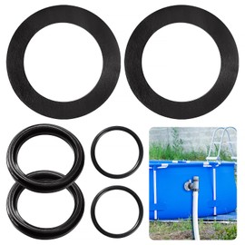 YIXISI Pack of 6 25076RP Pool O-Ring Sealing Rings, Pool Sealing Rings Washers Round Seal, Pool Seal Seals Compatible with Intex Pool Piston Valves 10745, 10262, 10255