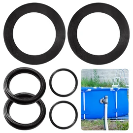 YIXISI Pack of 6 25076RP Pool O-Ring Sealing Rings, Pool Sealing Rings Washers Round Seal, Pool Seal Seals Compatible with Intex Pool Piston Valves 10745, 10262, 10255