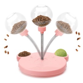 LATTCURE Cat Toy, Dog Toy, Educational Toy, Single Play, Leakage, Ball, Feeding Toy, Prevents Fast Eating Prevention, Answering Machine, Stress Relief, Cats, Lack of Exercise, Cat Toy, Suction Cup