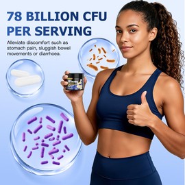 NavoSupply-Probiotic & Prebiotic Complex for Women & Men: 78 Billion CFU, 20 Live Microbes (Lactobacillus Acidophilus & Casei Added) – Powerful Bio-Cultures Capsules (60 Capsules)