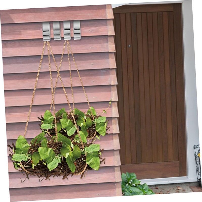 Ciieeo 4 pcs Stainless Steel Siding Hooks for Outdoor Use