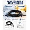 3-Meter(9.84ft) Windshield Washer Hose Kit with 12 Connectors for Vehicles