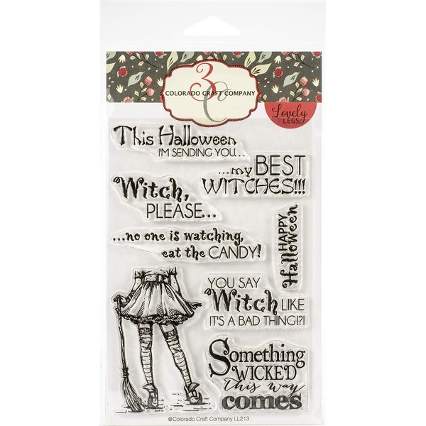 Colorado Craft Company Colorado Clear Stamp, Best Witches-Lovely Legs