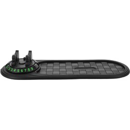 Healeved Soporte para Teléfono Móvil con Alfombrilla Antideslizante para Coche Base Giratoria Multifunción para Salpicadero Almohadilla Antideslizante para Tablero de Auto Accesorio