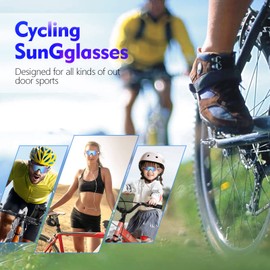 Quick Glasses Rave Bicycle Sunglasses Cycling Glasses Cycling Glasses Men Women Sports Glasses Cycling Glasses Polarised UV400 Protective Glasses for Outdoor Activities Such as Cycling Running Glof