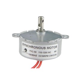 CHANCS Electric Synchron Motor TYC-50 110V 33-39RPM Permanent Magnet Fan Motor Geared Motor