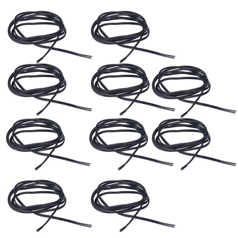10Pcs NTC Thermistor Sensor PVC Epoxy Resin NTC Temperature Probe