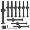 cSeao 10-Pack M6 55mm Black Socket Cap Screws Barrel Nuts