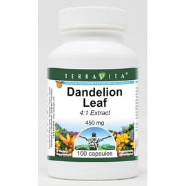 Dandelion Leaf 4:1 Extract - 450 mg (100 Capsules, ZIN: 520891)