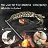 2 Pack Ferro Rod, 4 Inch Fire Starter Survival Tool,