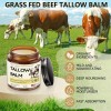 Veakoo Beef Tallow for Skin, Organic Whipped Tallow and Honey