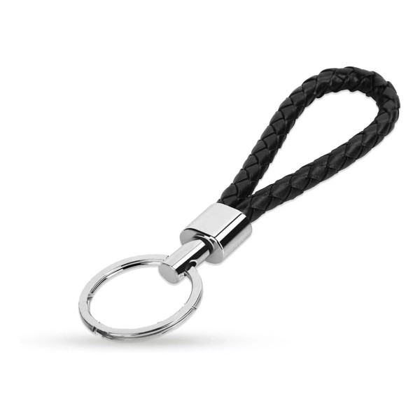 Kotse 2 Pack Llavero De Cuero Trenzado Para Automóvil