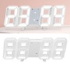 3D LED Digital Clock Time Date Temperature Display Voice Control