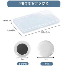 Shower Curtain Weights, 10PCS Magnetic Curtain Weights with Box, 4cm Shower Curtain Magnets Never Rust, Outdoor Curtain Liner Magnets for Curtains Shower Curtains Tablecloths (White)
