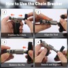3Pcs Universal Bicycle Chain Tool Set, Portable Chain Master Link