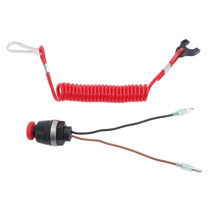 Boat Safety Kill Stop Switch Stop Cord with Wrist Strap,