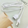 RecDec 2 Pack USB Extension Cable White 5Ft 2Pin 20AWG