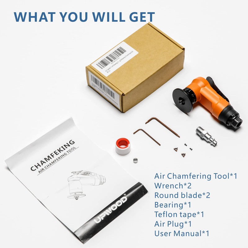 2-in-1 Mini Air Chamfer Tool for Chamfering and Round Cornor