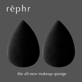 rephr® Makeup Sponge, Makeup Blender for Beauty Products including Liquid Foundation and Concealer, Professional Flawless Streak-Free Finish, Cruelty Free, Vegan, Latex Free, 2 count