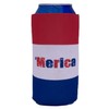 Merica Striped Pattern 16 oz. Can Coolie