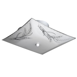 Boston Harbor 5724836 Dimmable Ceiling Light Fixture, (2) 60/13 W Medium A19/CFL Lamp, White