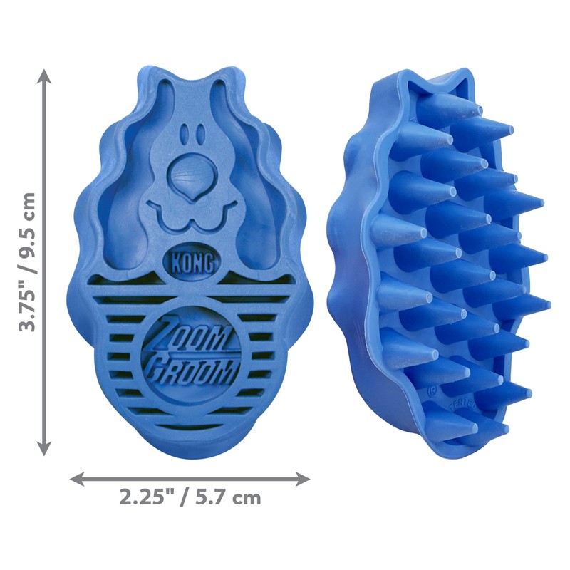 KONG - Zoom Groom Dog Brush, Groom and Massage While